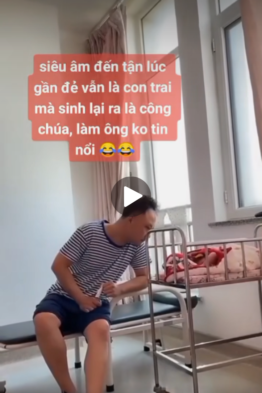 SỰ NGẠC NHIÊN CỦA ÔNG BỐ KHI THẤY EM BÉ