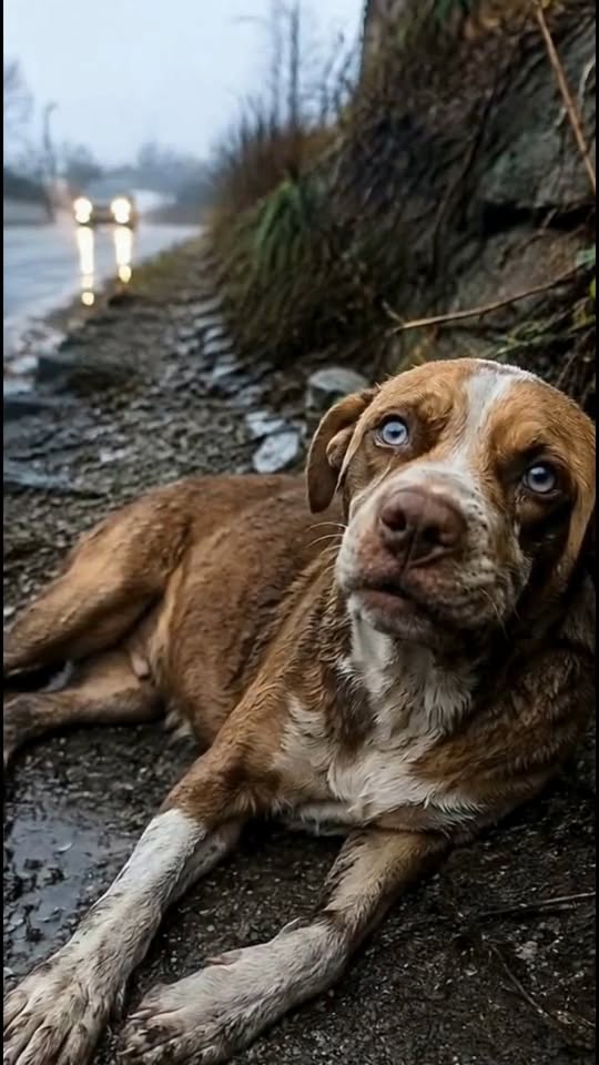 A Roadside Rescue Gives an Abandoned Dog a New Beginning