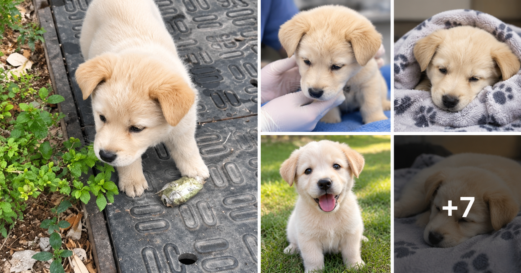 A Tiny Puppy Found Injured During Lunch Break Gets a Second Chance at Life